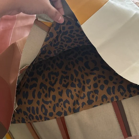 NWT MOTHER The Bits And Pieces Skirt Faux Leather Multicolored Size M 70s - Picture 10 of 15